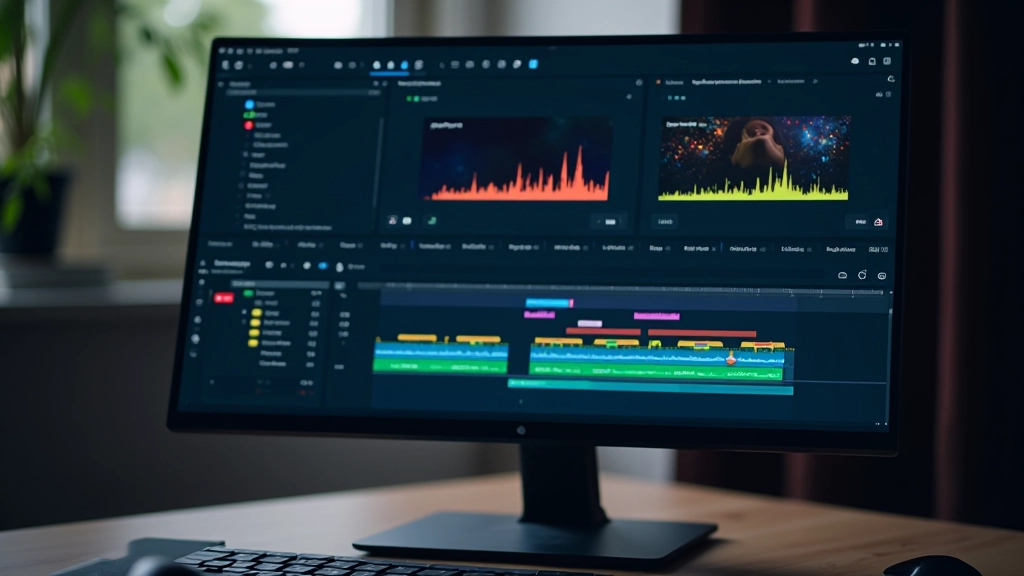 Timeline di video con marcatori di timing, sincronizzazione tra dialogo e animazione