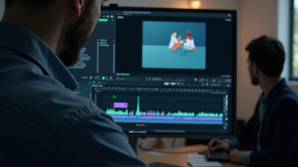 Video editor synchronizing audio waveform with animation timeline